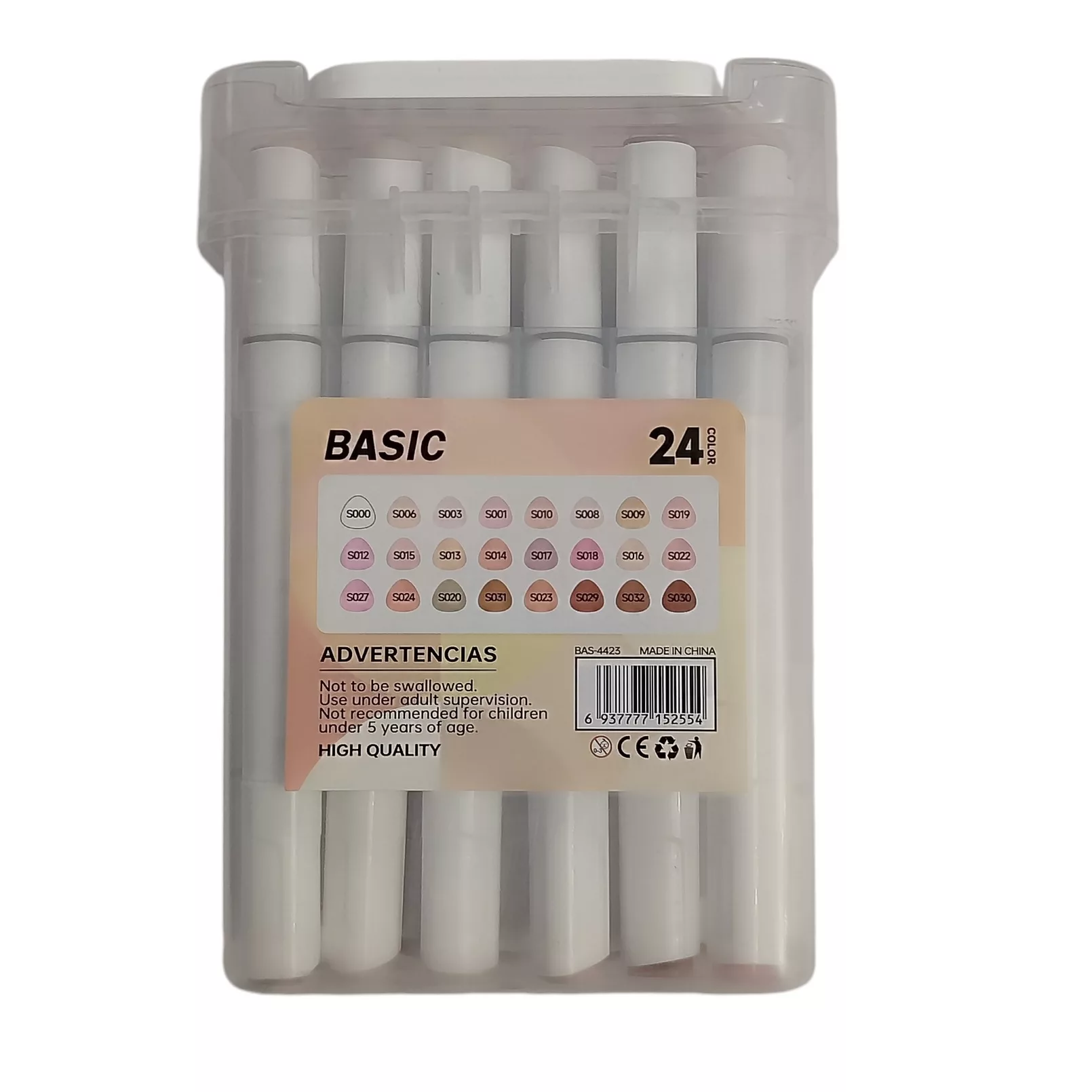 ماژیک راندو بیسیک مدل رنگ پوست بسته 24 عددی