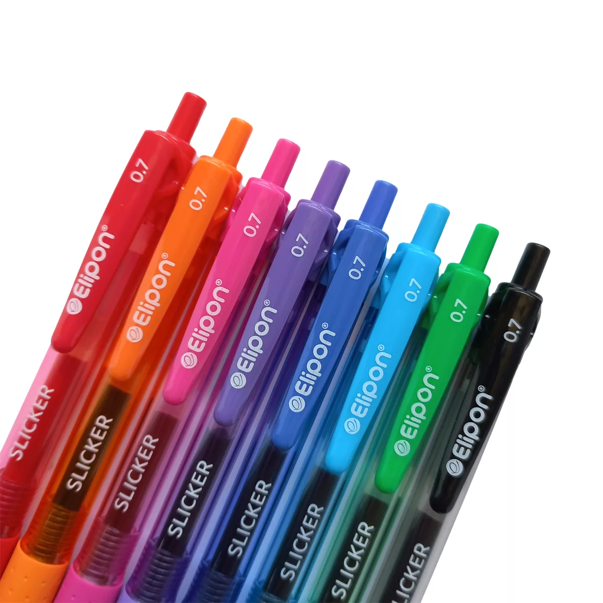 روان نویس الیپون مدل اسلیکر فشاری به همراه استند مجموعه 128 عددی