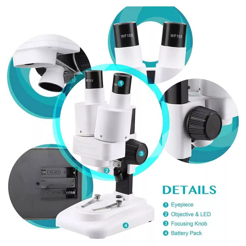 میکروسکوپ مدل دوچشمی کد Stereo Loop Microscope 40x