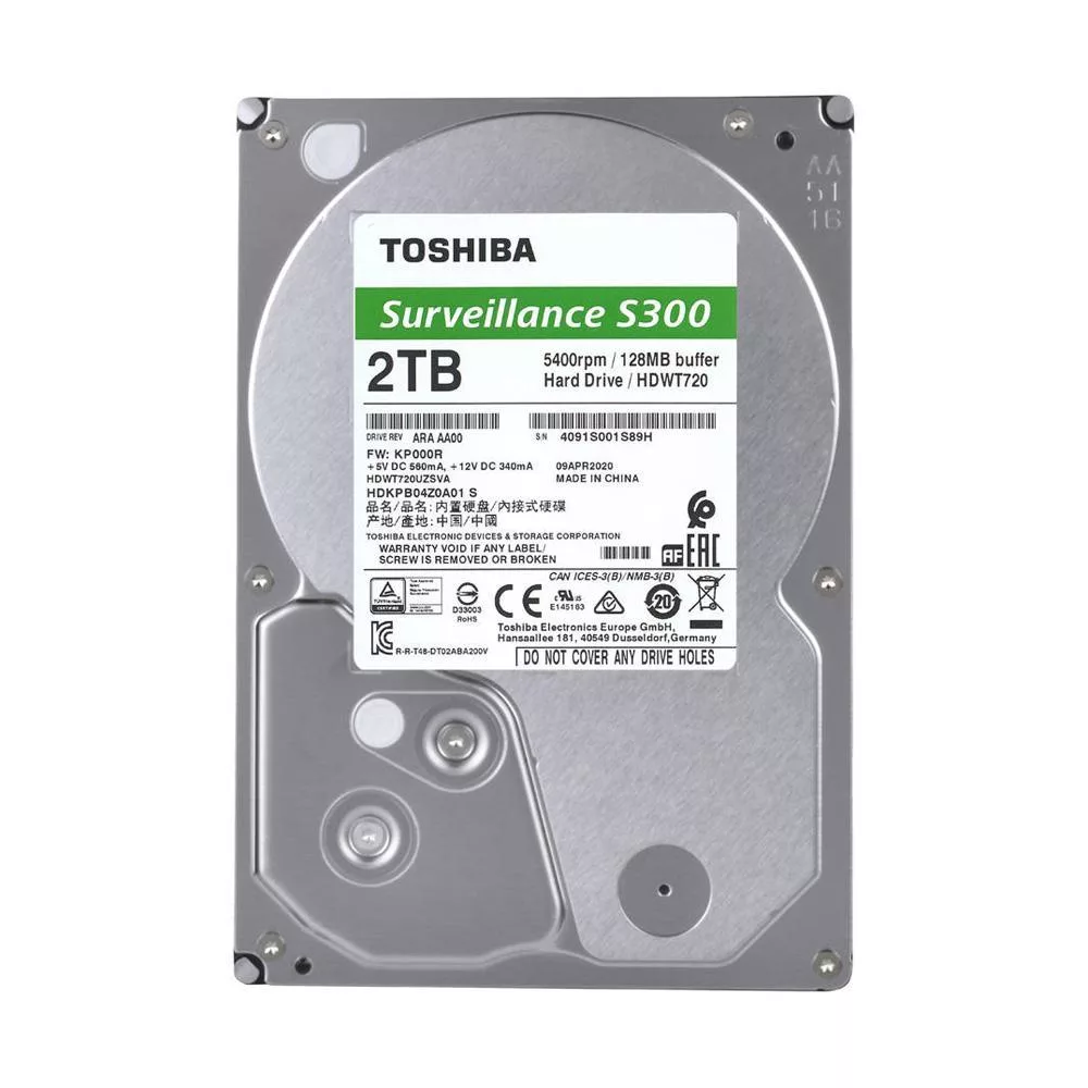 هارد دیسک اینترنال توشیبا مدل S300 ظرفیت 2 ترابایت