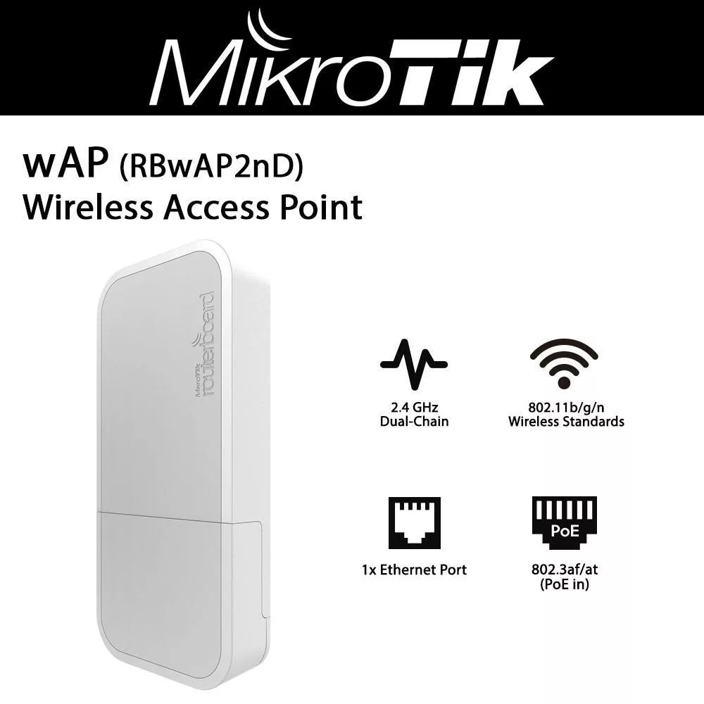 روتر بیسیم میکروتیک مدل RBwAP2nD wAP