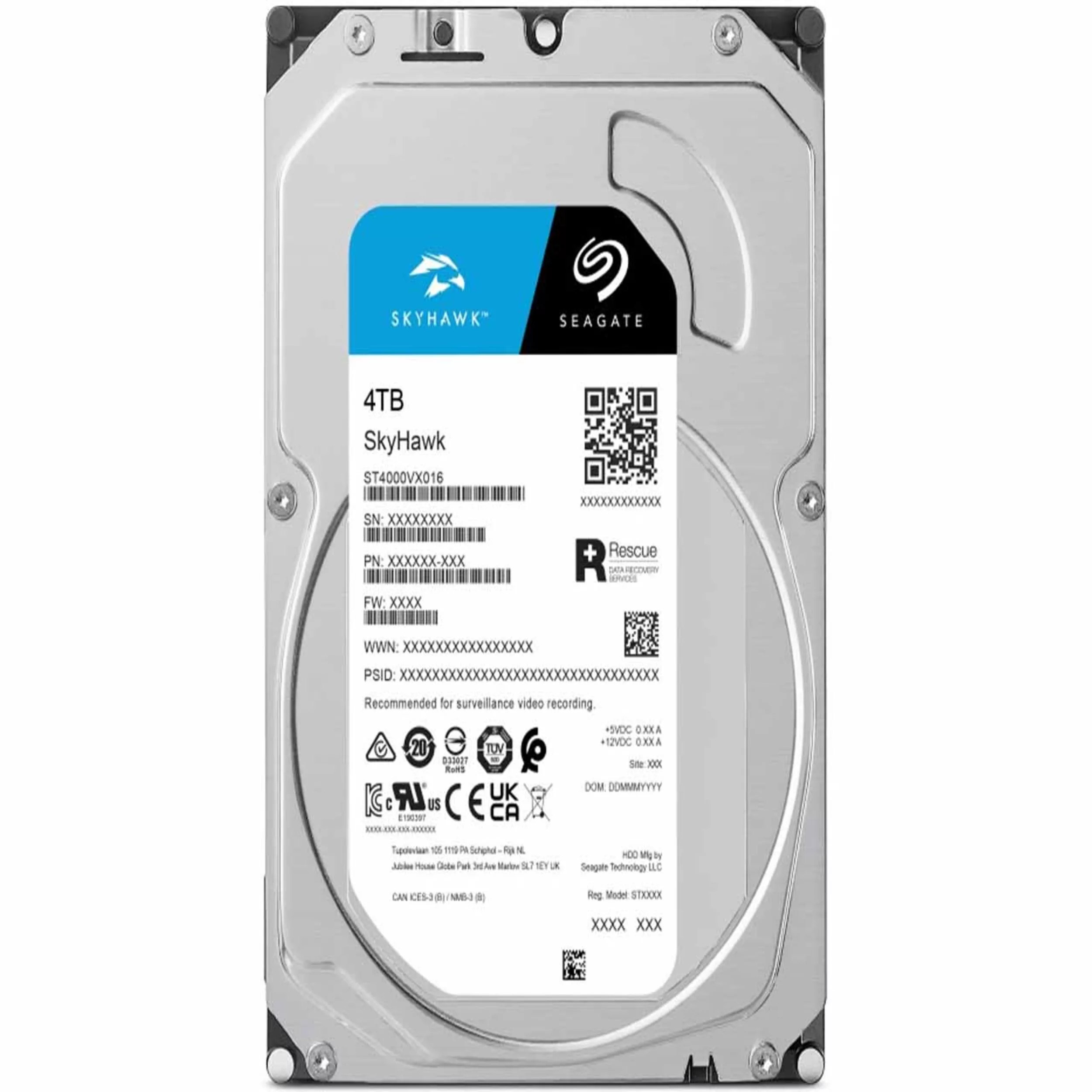 هارد دیسک اینترنال سیگیت مدل SKYHAWK ST4000VX016 ظرفیت 4 ترابایت