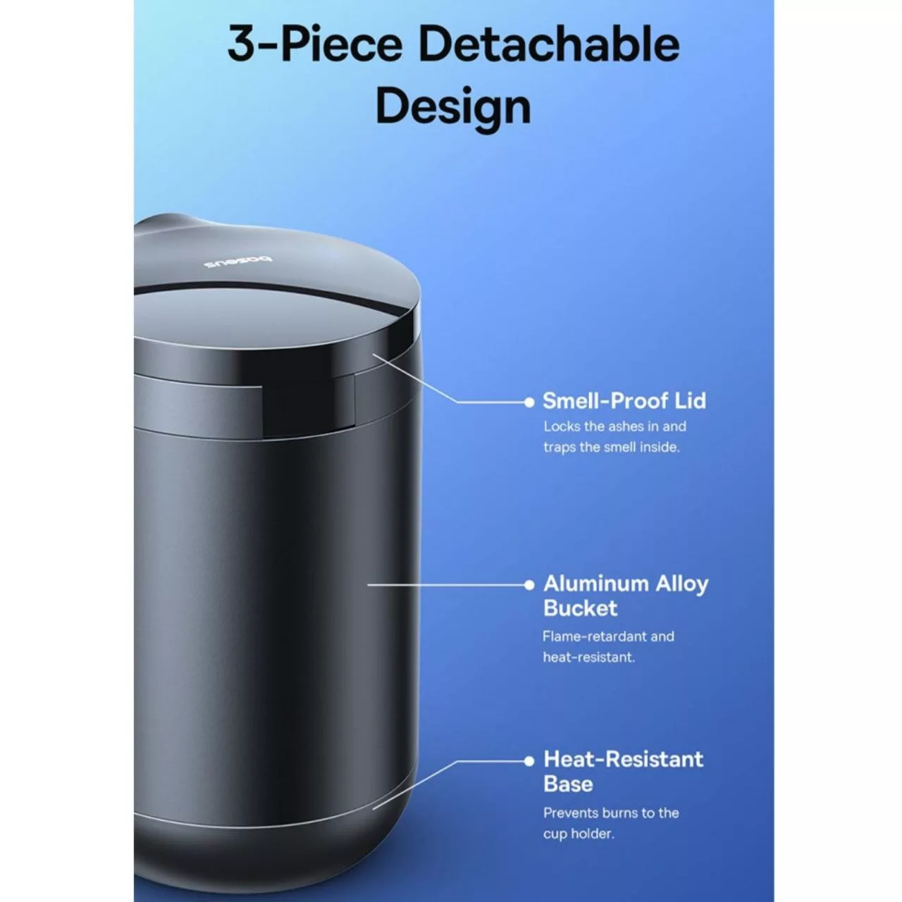 زیر سیگاری خودرو بیسوس مدل Premium 2 Series YHG-01