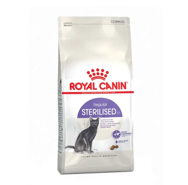 غذای خشک گربه عقیم شده رویال کنین مدل Regular Sterilised وزن 2 کیلوگرم