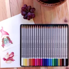 مداد آبرنگی 24 رنگ استدلر مدل Karat Aquarell