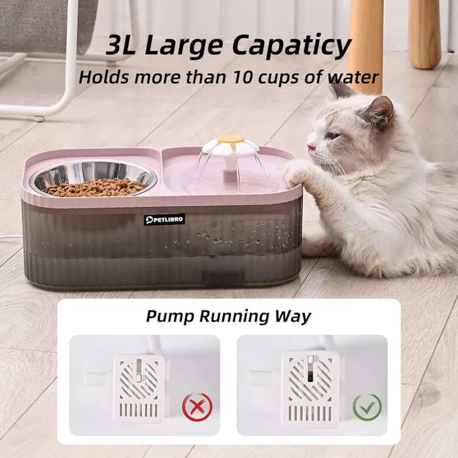 ظرف آب و غذا هوشمند سگ و گربه پت لیبرو مدل PL-WD0011