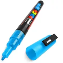 ماژیک پوسکا رنگ آمیزی مدل uni ball pc-3m بسته 8 عددی