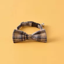 پاپیون و دستمال گردن گربه و سگ کاراجا هوم مدل Pati bej