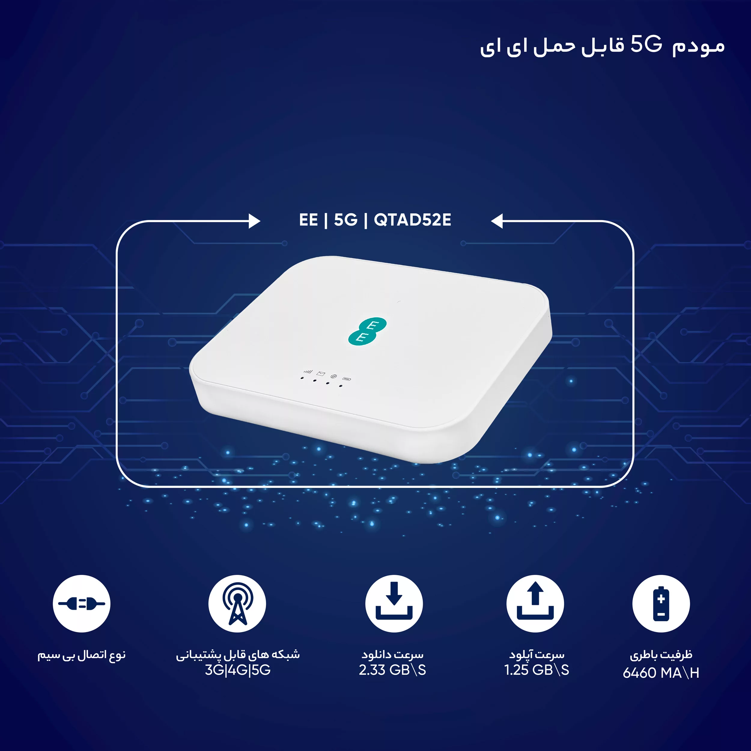 مودم 5G ای ای مدل QTAD52E