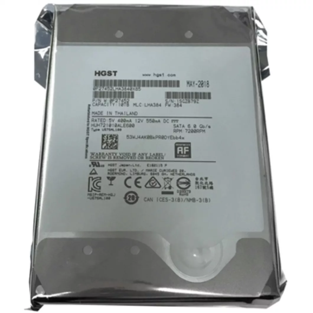 هارددیسک اینترنال اچ جی اس تی مدل HUH721010ALE600 ظرفیت 10 ترابایت