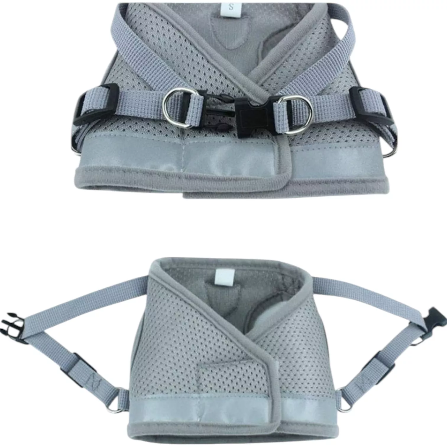 ست قلاده کتفی و بند قلاده سگ و گربه مدل DoubleClip کد M