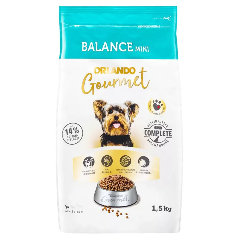 غذای خشک سگ اورلاندو مدل Balance Mini وزن 1.5 کیلوگرم