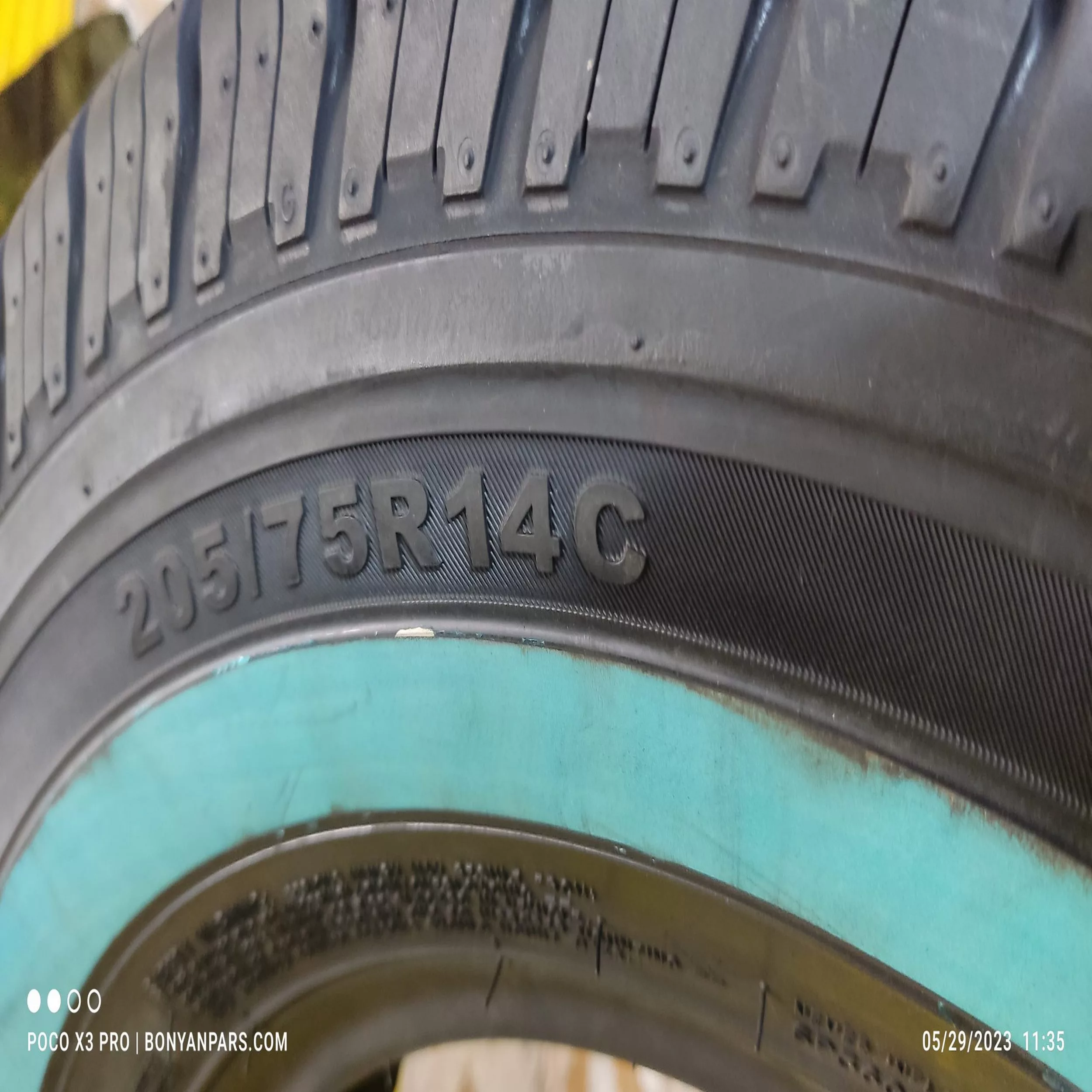 لاستیک خودرو جی تی مدل GITIVAN 600B سایز 205/75/14 - دو حلقه