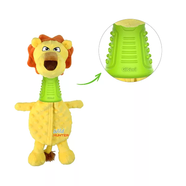 دندانی سگ گیگوی مدل شکارچی TPR طرح شیر