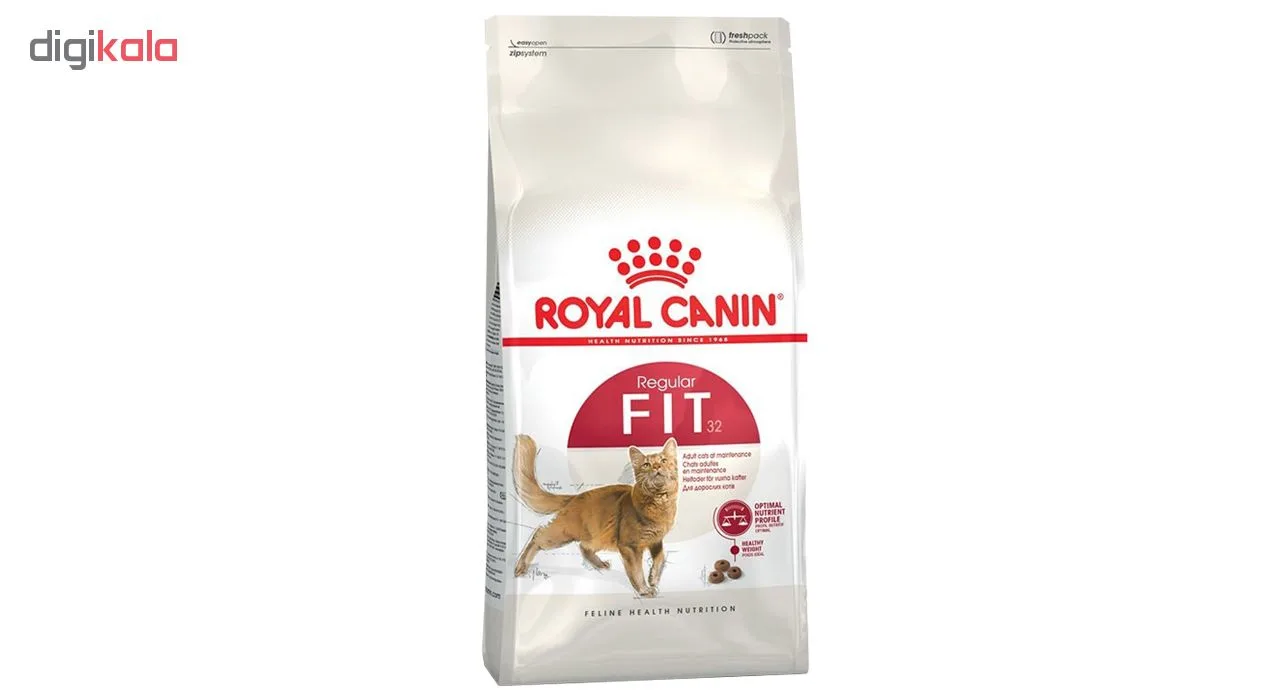 غذای خشک گربه رویال کنین مدل کنترل وزن Regular Fit 32 وزن 2 کیلوگرم