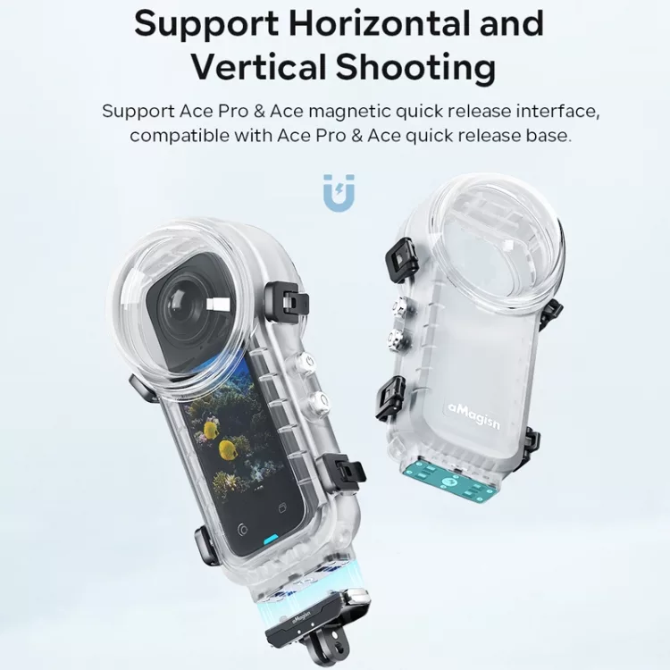 قاب ضد آب اینستا 360 مدل dive case مناسب برای دوربین ورزشی insta360X4