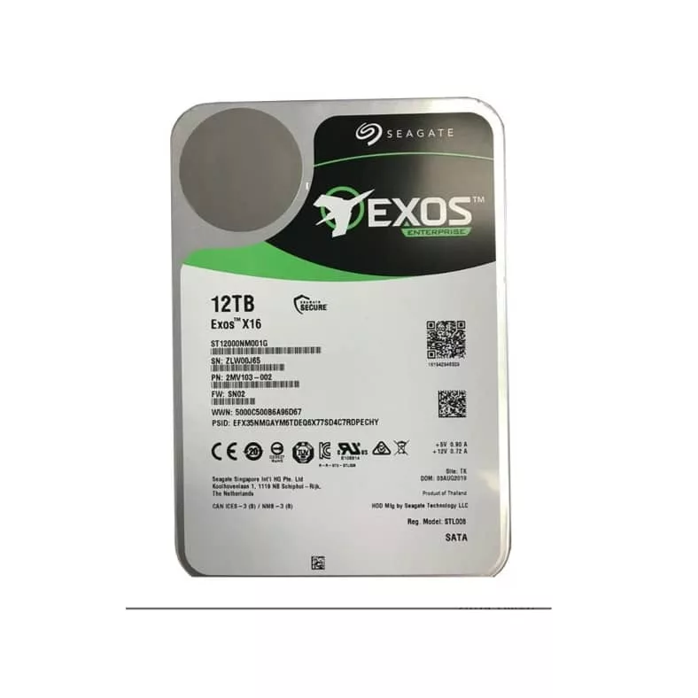 هارد دیسک اینترنال سیگیت مدل Exos X16 ST12000NM001G ظرفیت 12 ترابایت