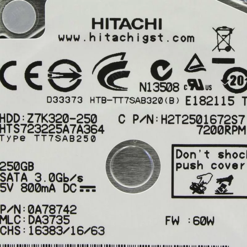 هارددیسک اینترنال هیتاچی مدل Z7K320-250 ظرفیت 250 گیگابایت