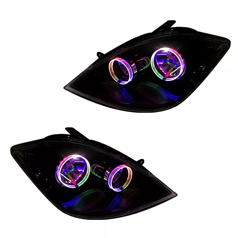 چراغ جلو خودرو گروه پژوهش صنعت مدرن مدل 3D-Ring-B فولکالر مناسب برای تیبا بسته دو عددی