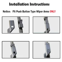 تیغه برف پاک کن روتا مدل FAB12jul مناسب برای آلفارومئو جولیتا بسته دو عددی