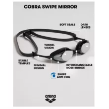 عینک شنا آرنا مدل Cobra Swipe Mirror