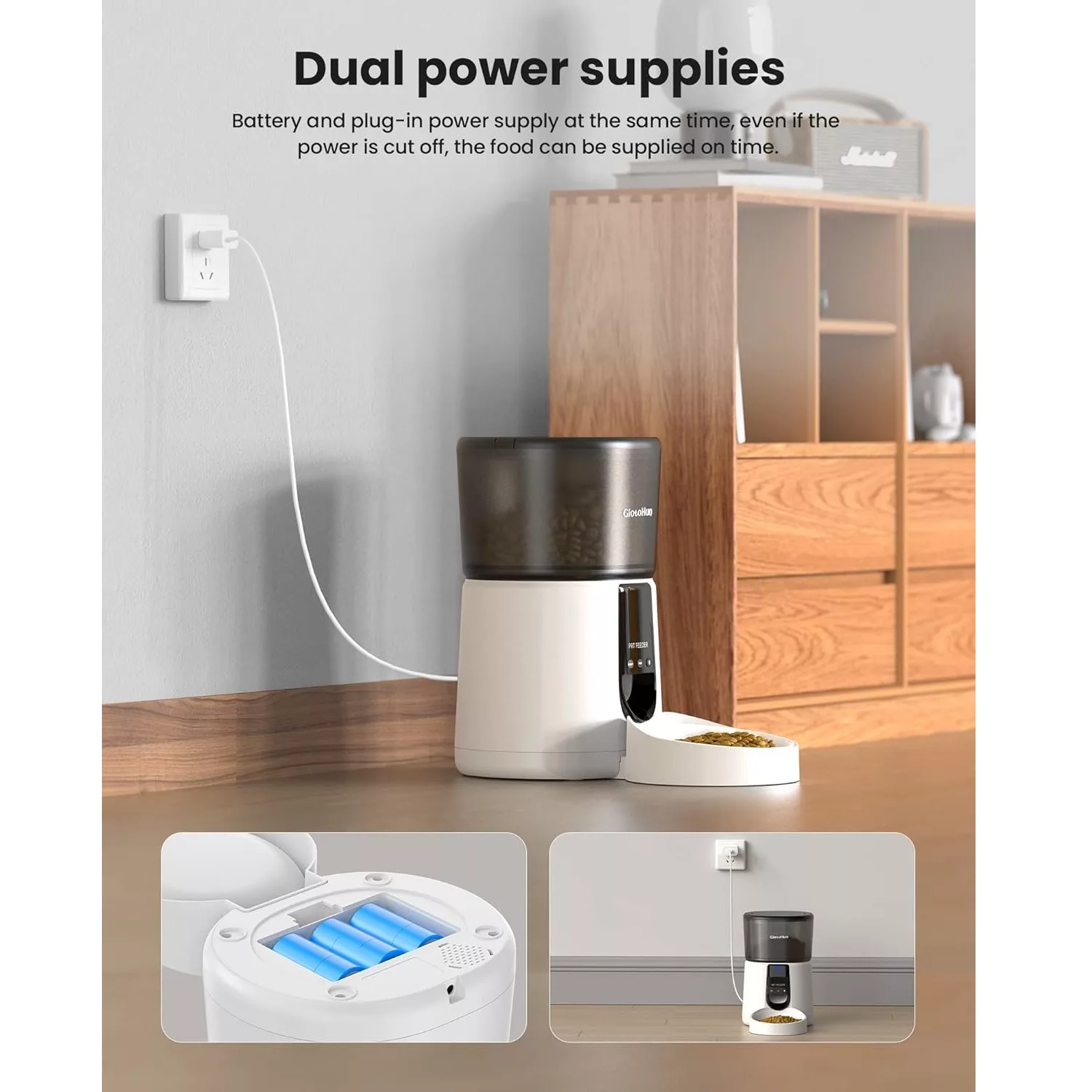 ظرف غذای هوشمند حیوانات خانگی گیوتون مدل pf31