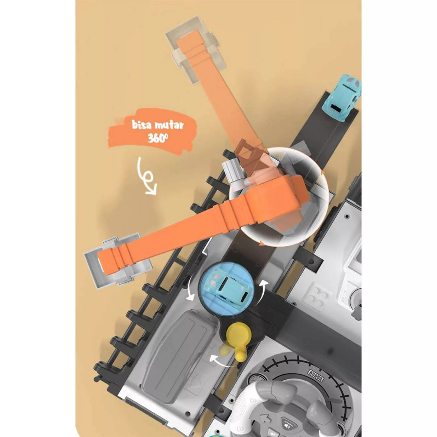 اسباب بازی ناب سل مدل اتوبوس موزیکال تبدیل شونده طرح فرمان دار