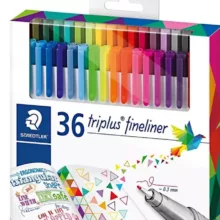 روان نویس استدلر مدل Triplus fineliner بسته 36 عددی