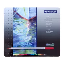 مداد آبرنگی 24 رنگ استدلر مدل Karat Aquarell