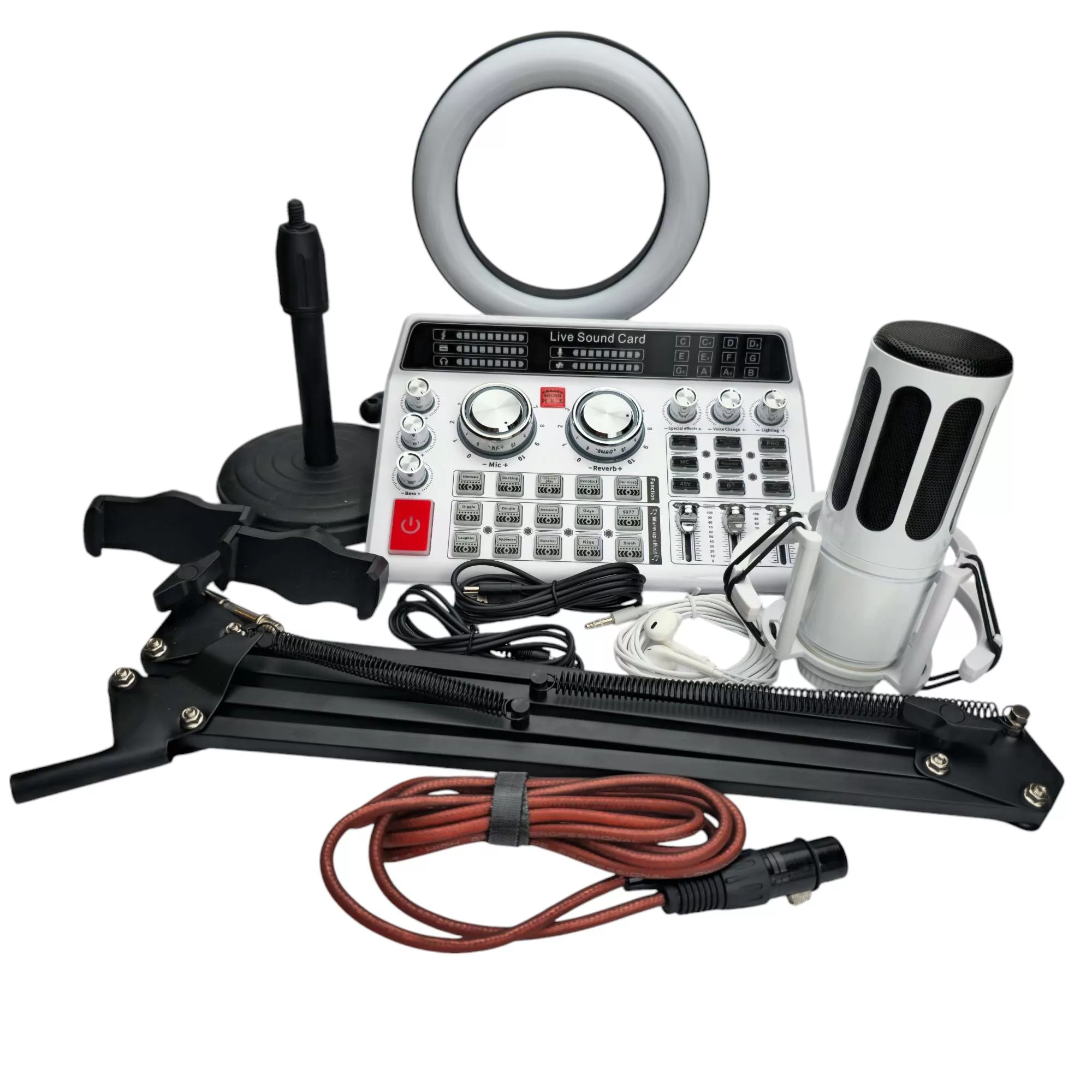 میکروفون کندانسر کد BM7000 به همراه کارت صدا