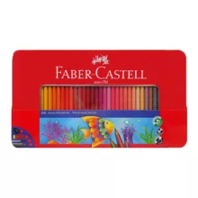 مداد آبرنگی 100 رنگ فابر کاستل مدل CLASSIC کد 115967 به همراه پاک کن و تراش و قلم مو