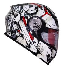 کلاه کاسکت ردلاین مدل فک متحرک عینکدار کد RE_939