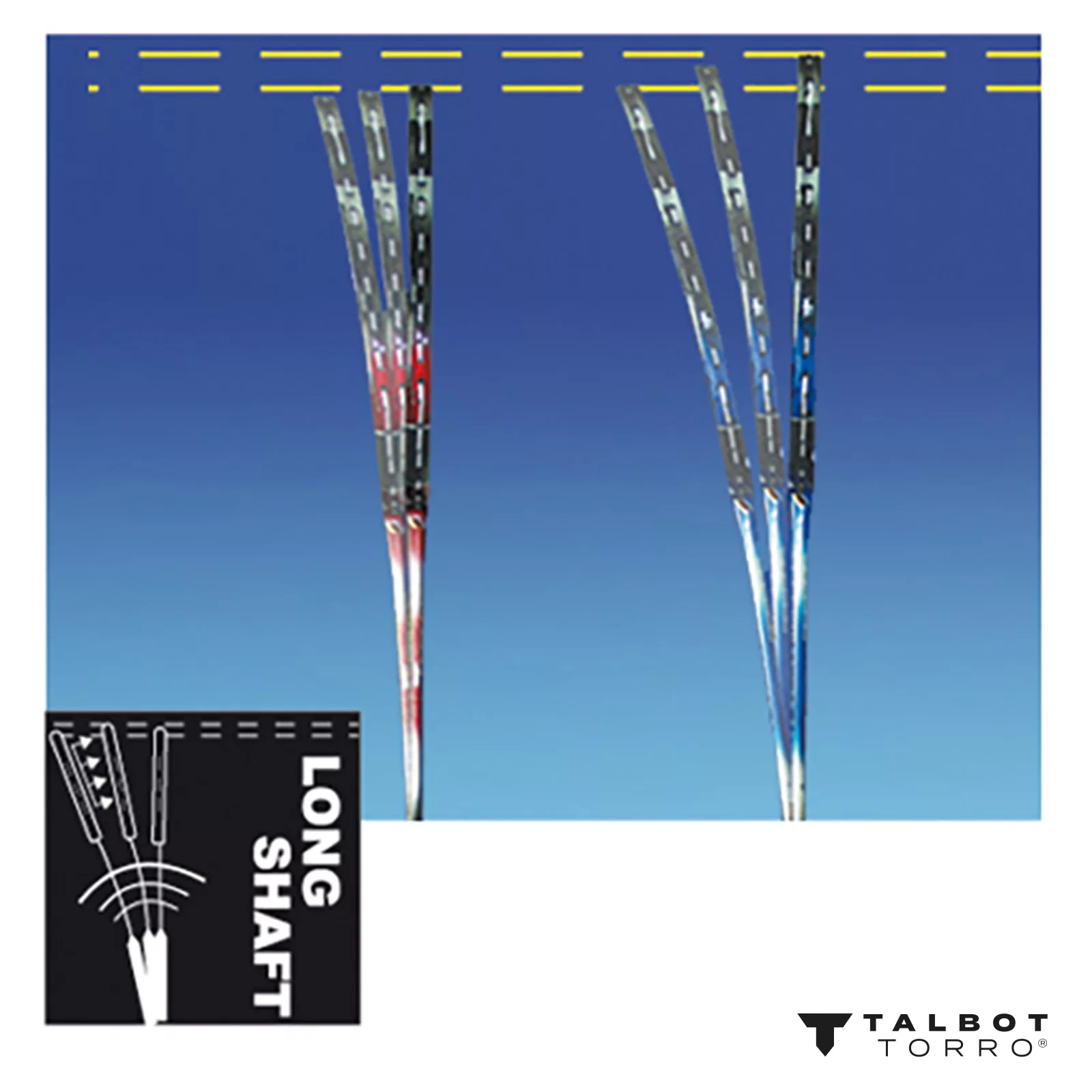 راکت بدمینتون تالبوت تورو مدل Isoforce 9051