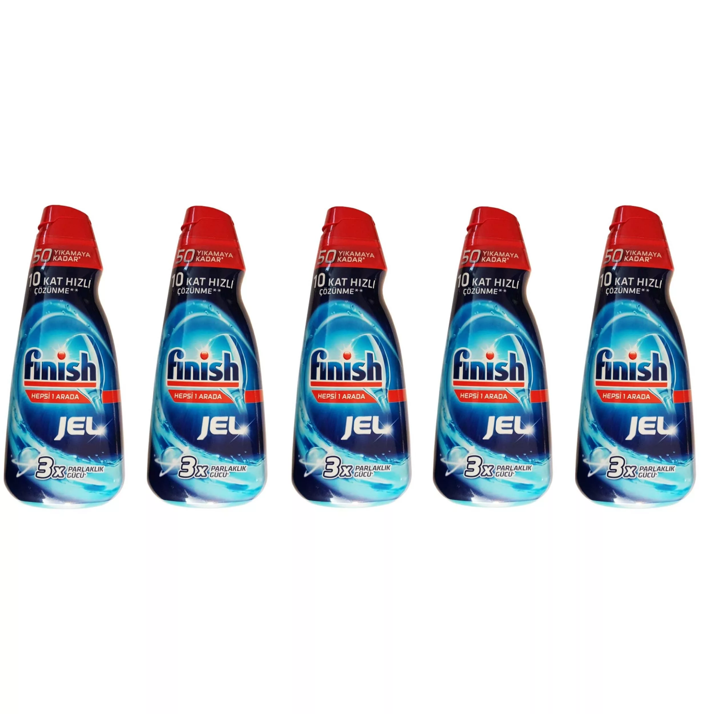 ژل ماشین ظرفشویی فینیش مدل 3x حجم 1000 میلی لیتر مجموعه 5 عددی