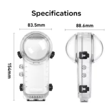 قاب ضد آب اینستا 360 مدل dive case مناسب برای دوربین ورزشی insta360X4