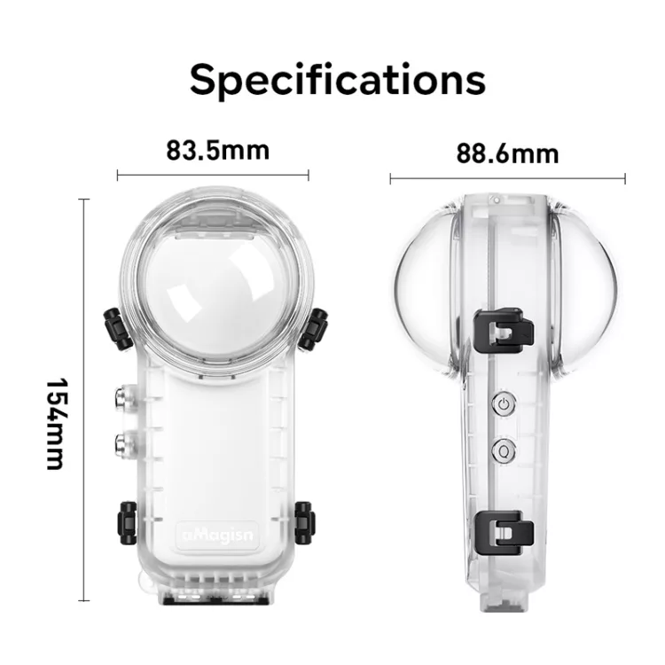 قاب ضد آب اینستا 360 مدل dive case مناسب برای دوربین ورزشی insta360X4