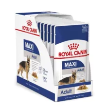 غذای پوچ سگ رویال کنین مدل Maxi adult وزن 140 گرم بسته 10 عددی