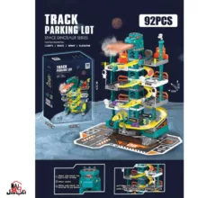 اسباب بازی ناب سل مدل پارکینگ طبقاتی دایناسور دودزا کد 92PCS RACE TRACK CARGARAGE PARKING