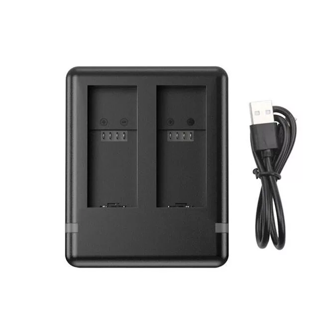 شارژر باتری دوربین مدل H-9 مناسب برای دوربین ورزشی گوپرو Hero 9 به همراه 2 عدد باتری لیتیومی قابل شارژ