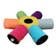 اسباب بازی گربه آدریاناپت کو مدل تونل شش کانال رنگارنگ