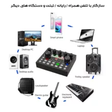 میکروفون استودیویی مدل LCT240-V8S2024 به همراه کارت صدا