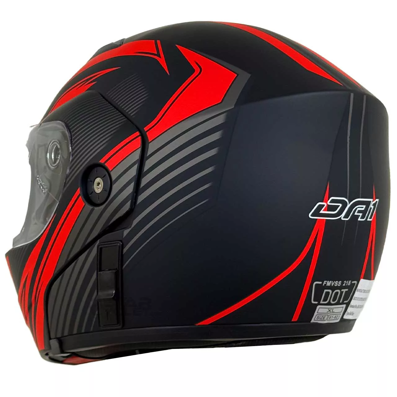 کلاه کاسکت دی ای وان مدل فک متحرک عینکدار کد DA_R_102