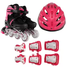 اسکیت کفشی مدل yx M ژله ای به همراه کلاه و لوازم ایمنی