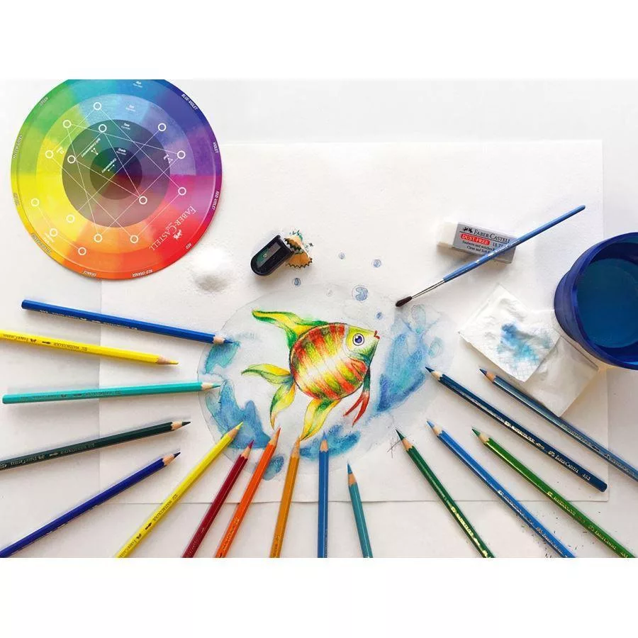 مداد آبرنگی 36 رنگ فابر کاستل مدل Aquarell