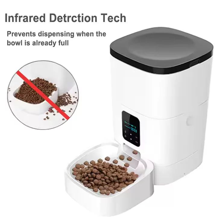 دستگاه تغذیه خودکار حیوانات خانگی مدل DU4L-WS حجم 4 لیتر