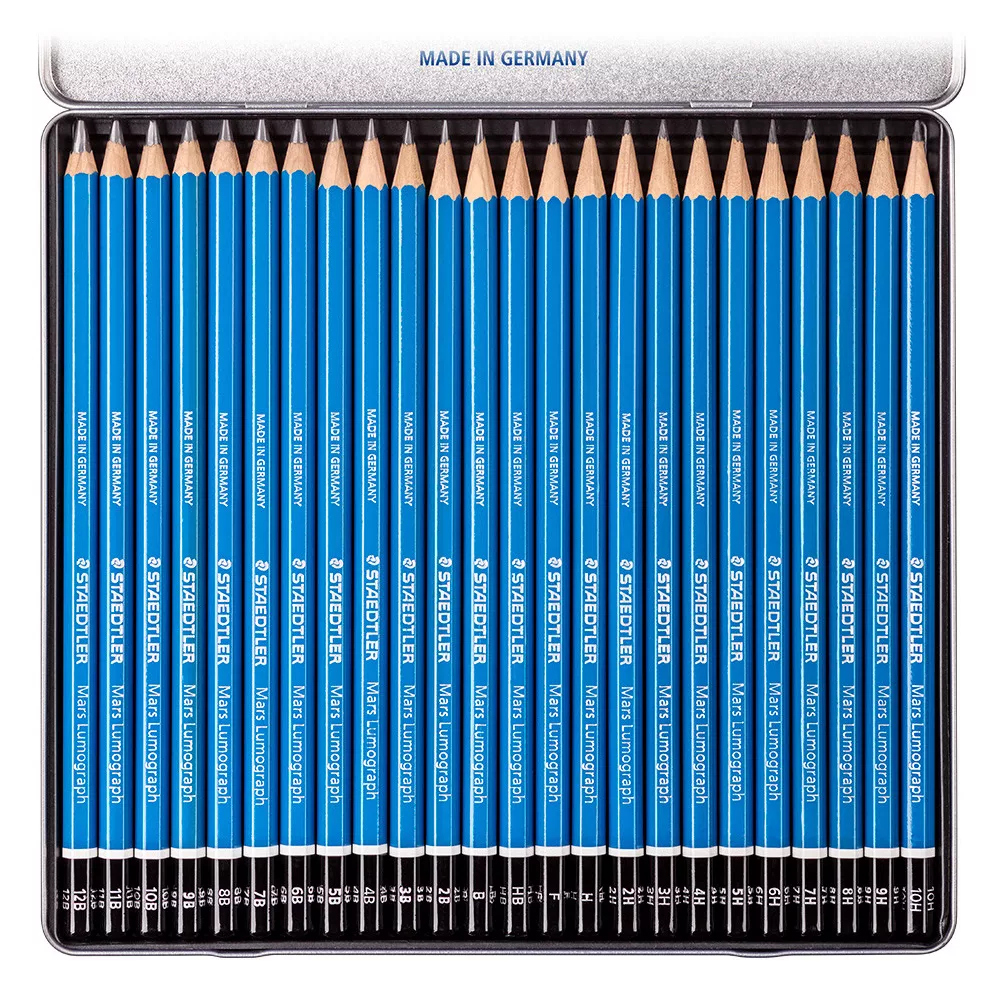 مداد استدلر مدل staedtler lumograph 24 L بسته 24 عددی