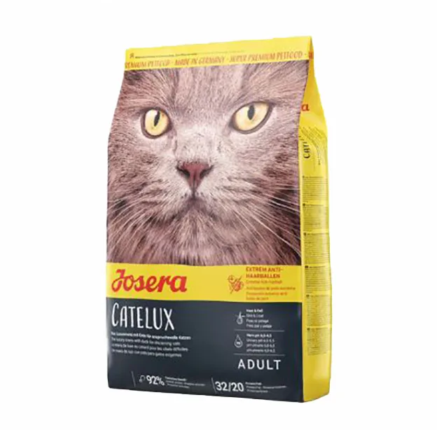 غذای خشک گربه جوسرا مدل Catelux مناسب سلامت پوست و مو وزن 2 کیلوگرم