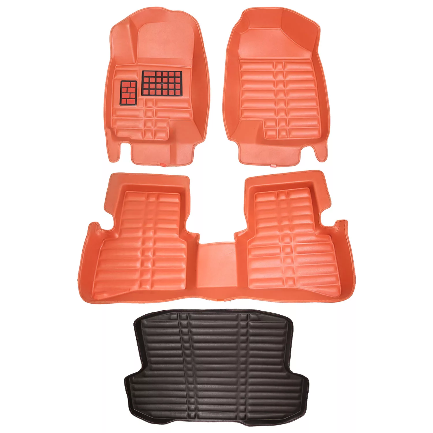 کفپوش پنج بعدی خودرو مدل LS مناسب برای جک J4 به همراه کفپوش صندوق