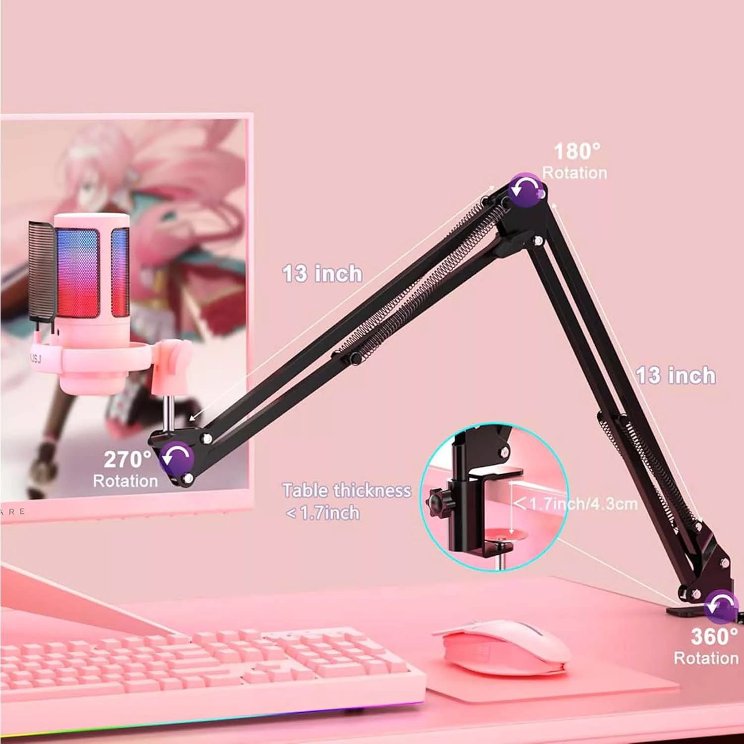 میکروفن کندانسر گیمینگ فای فاین مدل AMPLIGAME A6T