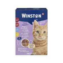 پوچ گربه وینستون مدل مولتی پک وزن 100 گرم بسته 12 عددی